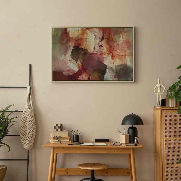 Tableau - Spring composition – transparencies and forms in watercolor style