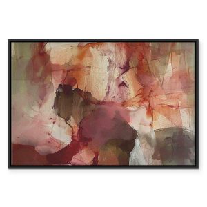 Tableau - Spring composition – transparencies and forms in watercolor style