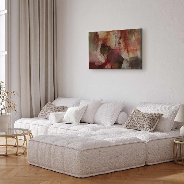 Tableau - Spring composition – transparencies and forms in watercolor style