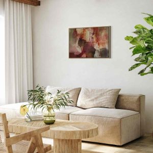 Tableau - Spring composition – transparencies and forms in watercolor style