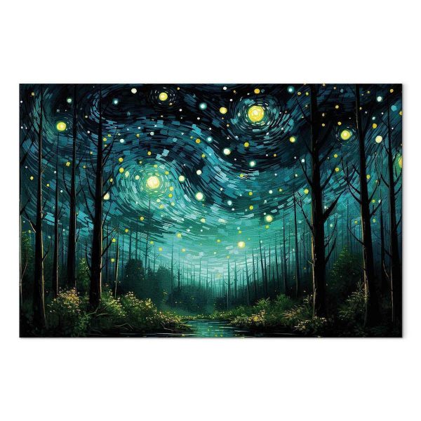 Tableau - Starry night - a contemporary version of Van Gogh's night sky