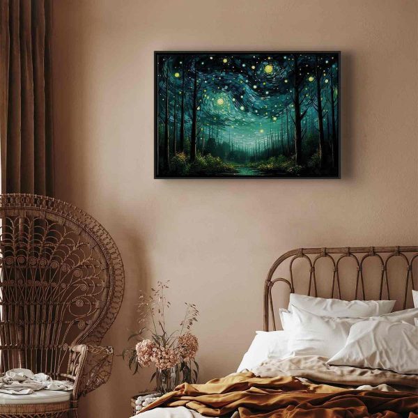 Tableau - Starry night - a contemporary version of Van Gogh's night sky