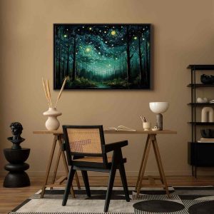 Tableau - Starry night - a contemporary version of Van Gogh's night sky