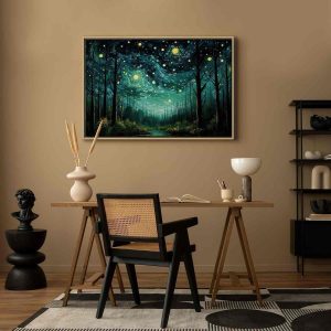Tableau - Starry night - a contemporary version of Van Gogh's night sky