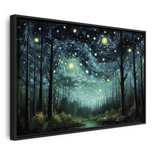Tableau - Starry night - a contemporary version of Van Gogh's night sky