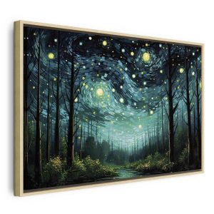 Tableau - Starry night - a contemporary version of Van Gogh's night sky