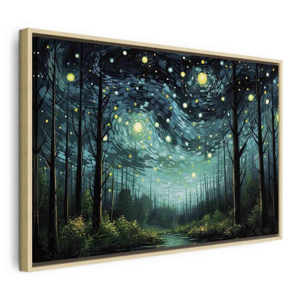Tableau - Starry night - a contemporary version of Van Gogh's night sky