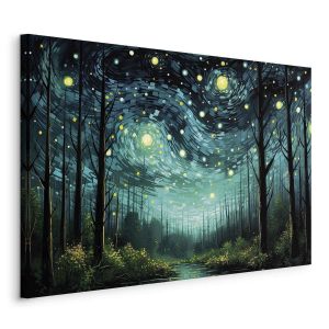 Tableau - Starry night - a contemporary version of Van Gogh's night sky