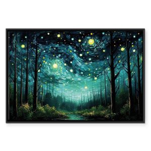 Tableau - Starry night - a contemporary version of Van Gogh's night sky