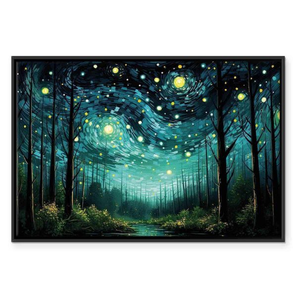 Tableau - Starry night - a contemporary version of Van Gogh's night sky
