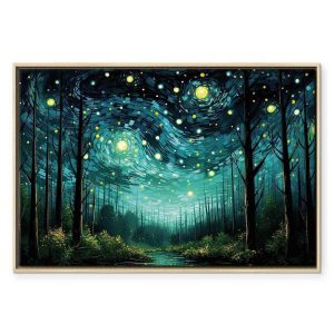 Tableau - Starry night - a contemporary version of Van Gogh's night sky