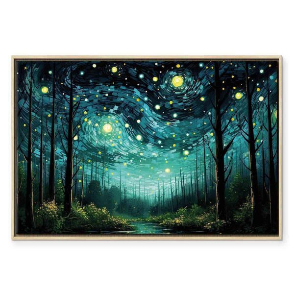 Tableau - Starry night - a contemporary version of Van Gogh's night sky