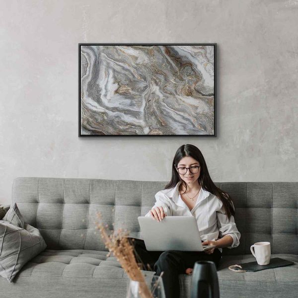 Tableau - Stone abstractions – marble structures in neutral shades