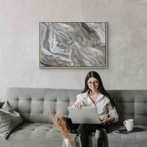 Tableau - Stone abstractions – marble structures in neutral shades