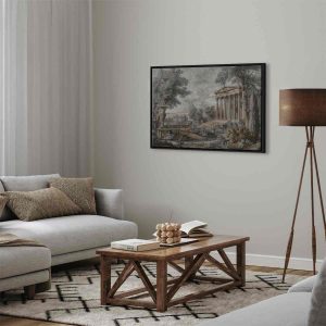 Tableau - Temple on a hill - Greek architecture in subdued colours