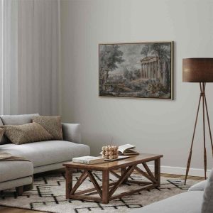 Tableau - Temple on a hill - Greek architecture in subdued colours