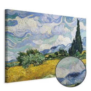 Tableau - Vincent Van Gogh – Wheat Field with Cypresses