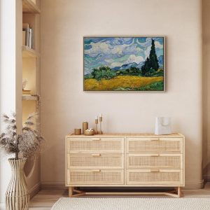 Tableau - Vincent Van Gogh – Wheat Field with Cypresses