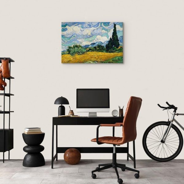 Tableau - Vincent Van Gogh – Wheat Field with Cypresses