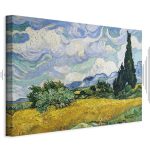 Tableau - Vincent Van Gogh – Wheat Field with Cypresses