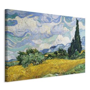 Tableau - Vincent Van Gogh – Wheat Field with Cypresses