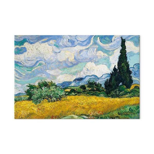 Tableau - Vincent Van Gogh – Wheat Field with Cypresses