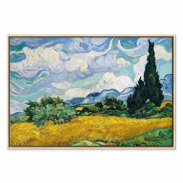 Tableau - Vincent Van Gogh – Wheat Field with Cypresses