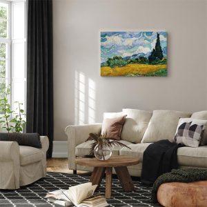 Tableau - Vincent Van Gogh – Wheat Field with Cypresses