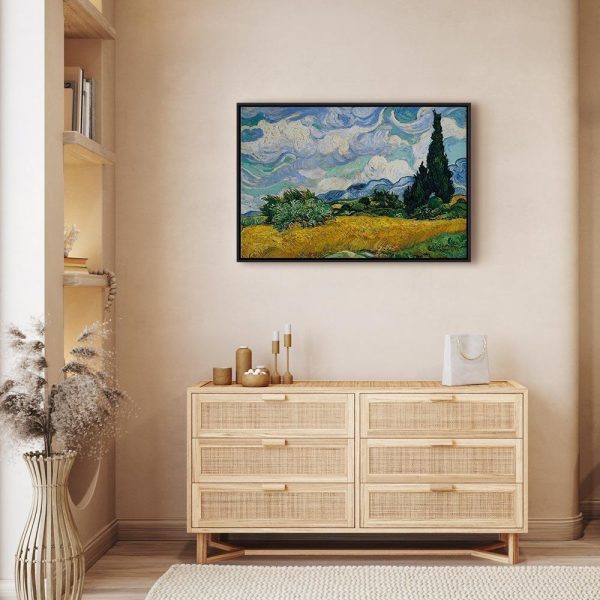 Tableau - Vincent Van Gogh – Wheat Field with Cypresses