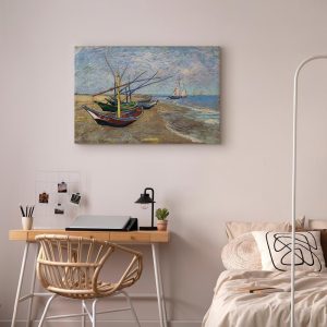 Tableau - Vincent van Gogh – Fishing Boats on the Beach