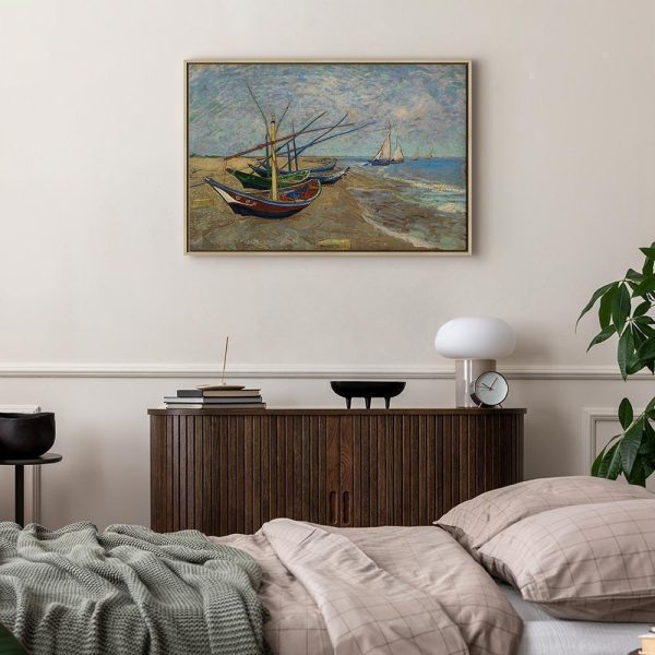 Tableau - Vincent van Gogh – Fishing Boats on the Beach