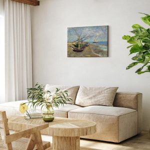 Tableau - Vincent van Gogh – Fishing Boats on the Beach