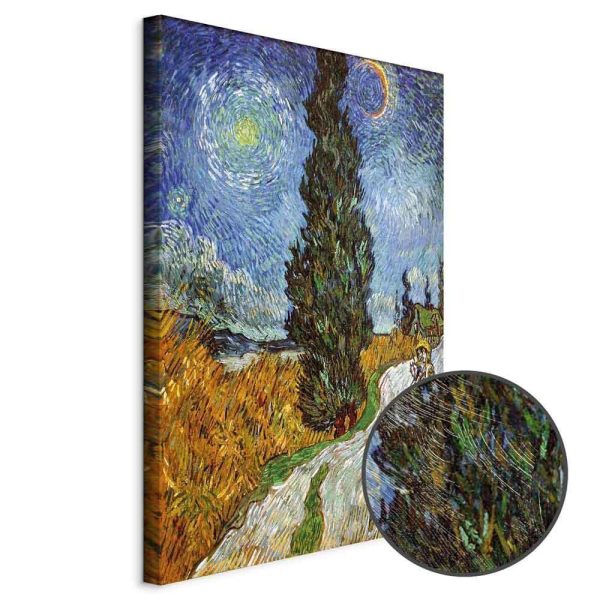 Tableau - Vincent van Gogh – Road with Cypress and Star