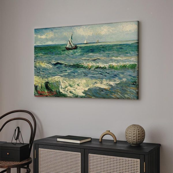Tableau - Vincent van Gogh – Seascape at Saintes-Maries