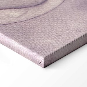 Tableau - Watercolour abstraction - powder pink marble with gold accents