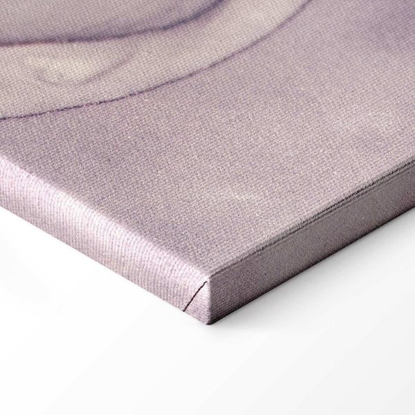 Tableau - Watercolour abstraction - powder pink marble with gold accents