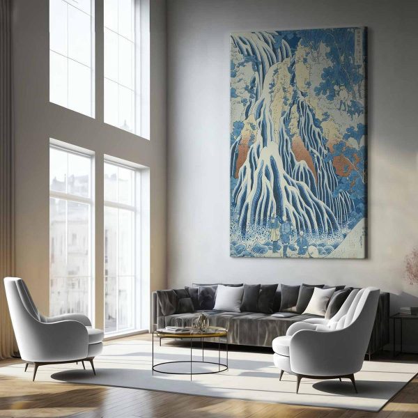 Tableau XXL - Hokusai Katsushika – Kirifuri Waterfall at Kurokami, Shimotsuke