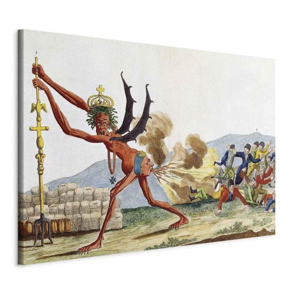 Tableau XXL - Jacques-Louis David – Caricature of the English Government Tableau XXL - Jacques-Louis David – Caricature of the English Government