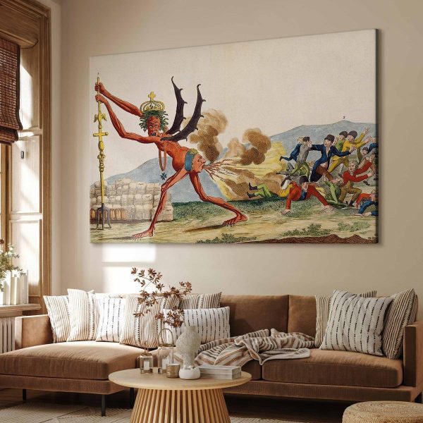 Tableau XXL - Jacques-Louis David – Caricature of the English Government