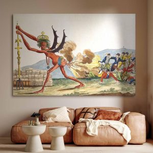 Tableau XXL - Jacques-Louis David – Caricature of the English Government