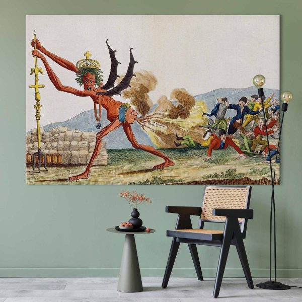 Tableau XXL - Jacques-Louis David – Caricature of the English Government