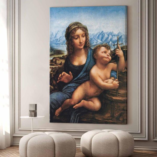 Tableau XXL - Leonardo da Vinci – Madonna of the Yarnwinder