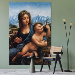 Tableau XXL - Leonardo da Vinci – Madonna of the Yarnwinder