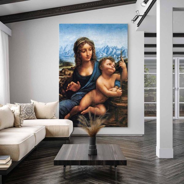 Tableau XXL - Leonardo da Vinci – Madonna of the Yarnwinder