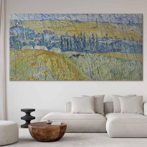 Tableau XXL - Vincent van Gogh – Auvers in the Rain
