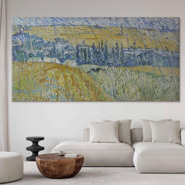 Tableau XXL - Vincent van Gogh – Auvers in the Rain