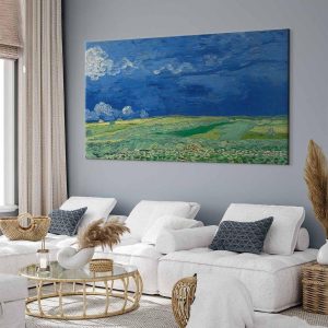 Tableau XXL - Vincent van Gogh – Wheat Field under Thunderclouds