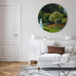 Tableau rond - Claude Monet – Woman in the Garden