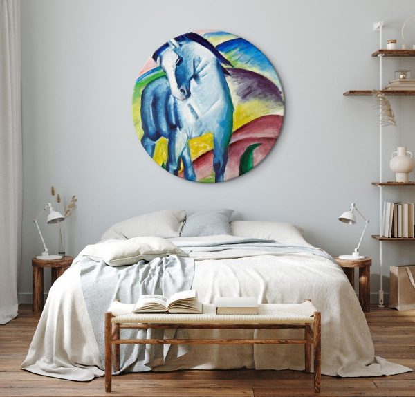 Tableau rond - Franz Marc – Blue Horse Tableau rond - Franz Marc – Blue Horse