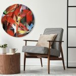 Tableau rond - Franz Marc – The Foxes